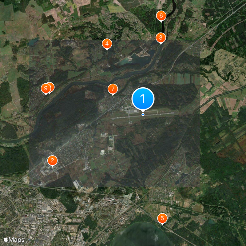 Aeroporto di Kaunas Mappa