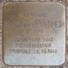 Stolperstein en memoria de Johanna Oppenheim