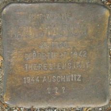 Stolperstein dedicated to Marcus Galewski