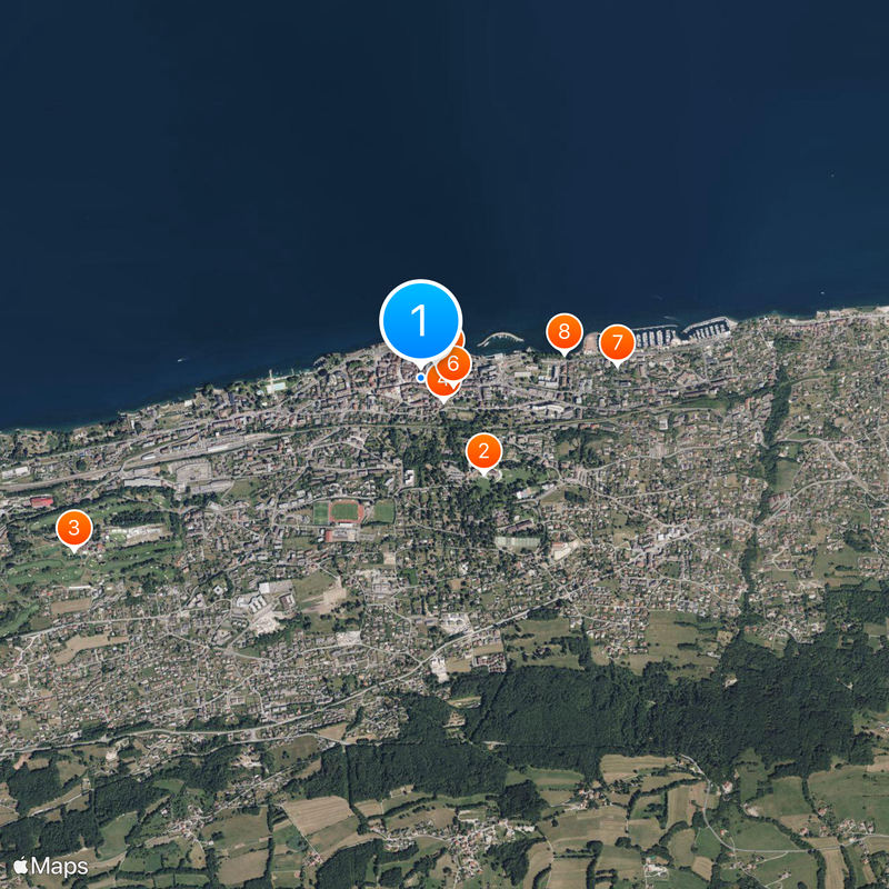 Évian-les-Bains Carte