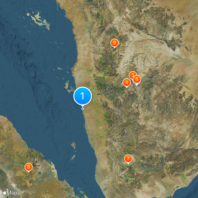 Al Hudaydah Map