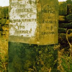 Old Guide Post At Junction With Ing Head Lane