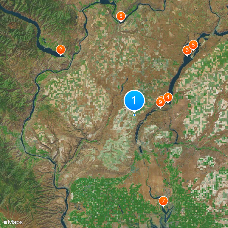 Channeled Scablands Map