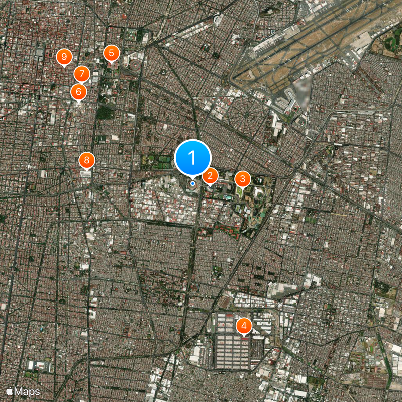 Palacio de los Deportes Map