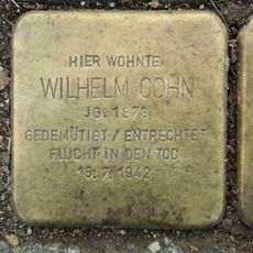Stolperstein dedicated to Wilhelm Cohn