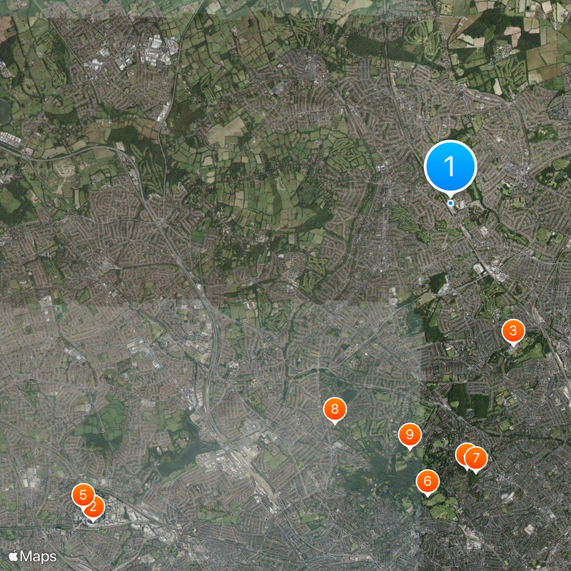 London Borough of Barnet Karte