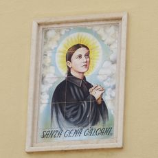 Ceramic panel of Saint Gemma Galgani