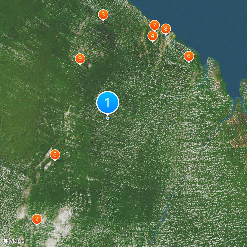 Geografía de Guayana Francesa Mapa