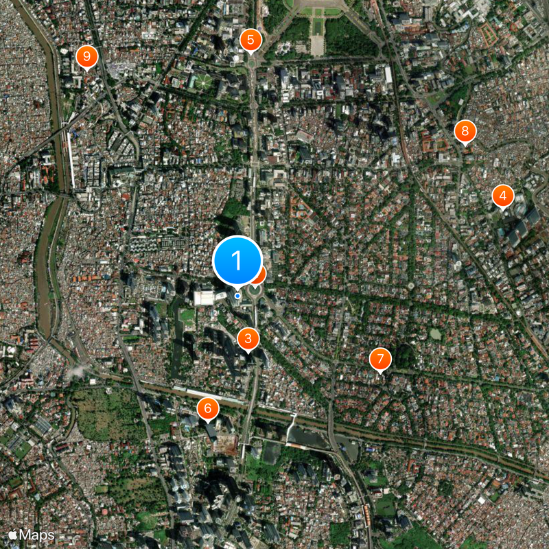 Hotel Indonesia Map