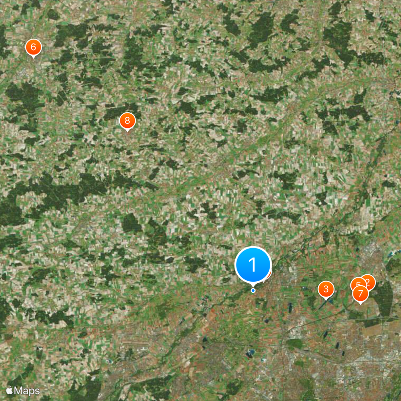 Circondario di Dachau Mappa