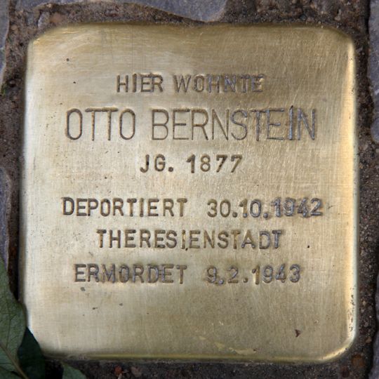 Stolperstein dedicated to Otto Bernstein
