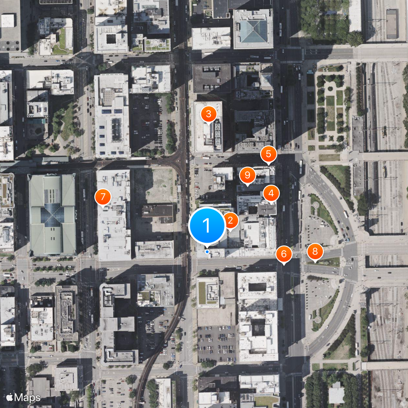 Auditorium Theatre Map