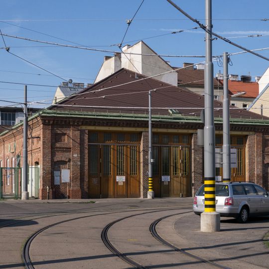 Wagenhalle an der Erlachgasse