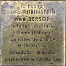 Stolperstein en memoria de Léa Rubinstein