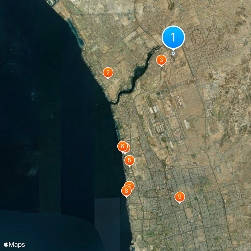 Ciudad Deportiva del Rey Abdalá Mapa