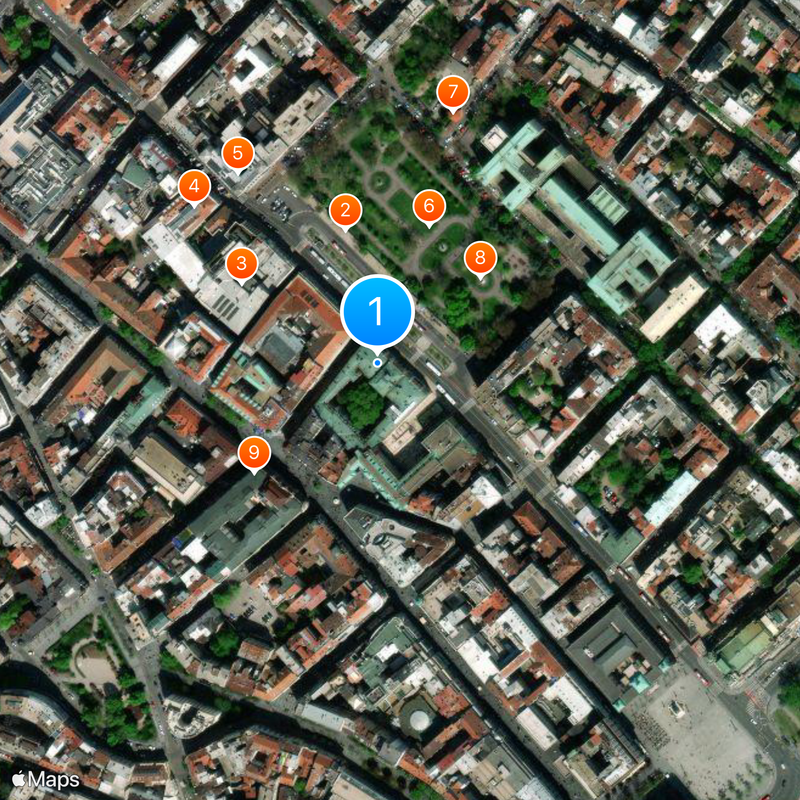 University of Belgrade Map