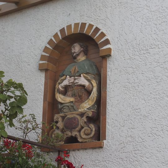 Sandsteinbüste heiliger Franz Xaver