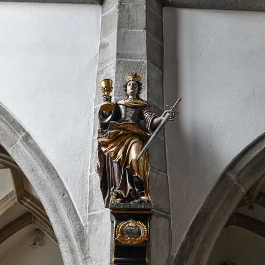 Statue Heilige Barbara in der Pfarrkiche Gutau