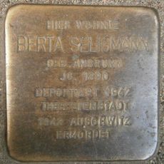 Stolperstein dedicated to Berta Seligmann