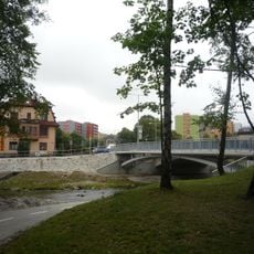 Bridge of Nádražní street over the Rožnovská Bečva in Rožnov pod Radhoštěm