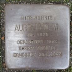 Stolperstein dedicated to Aurelia Weyl