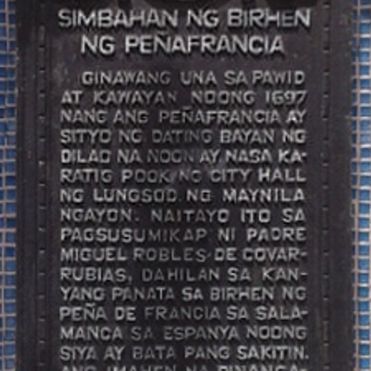 Church of Our Lady of Peñafrancia historical marker