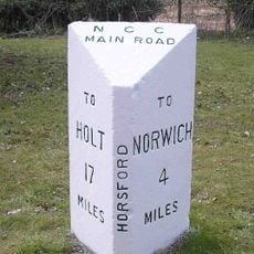 Milepost, 100m S of jct with Drayton Lane