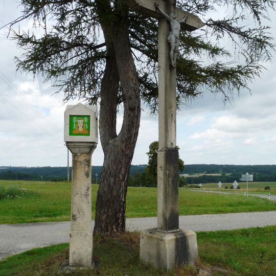 Boží muka na křižovatce u odbočky na Rankov