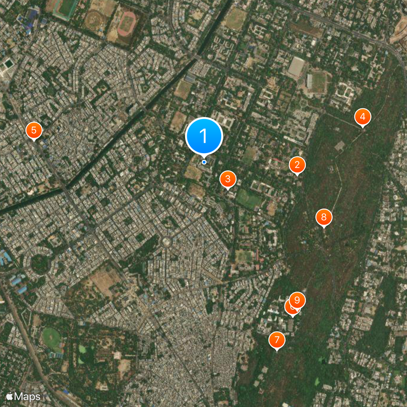 Ramjas College Map