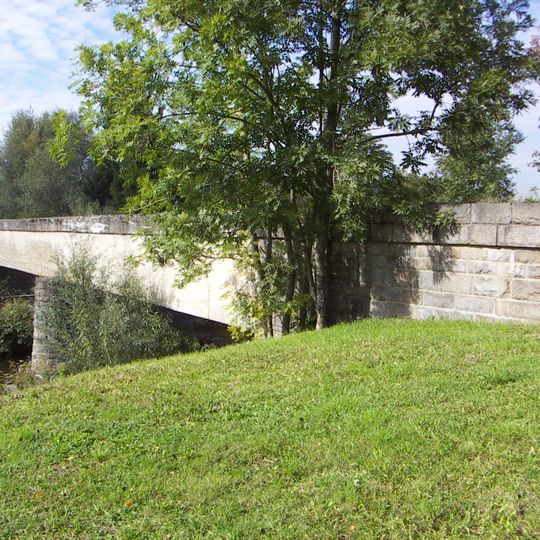 Teile der Bahntrasse, Schleppbahn Normalspur mit der Schleppbahnbrücke