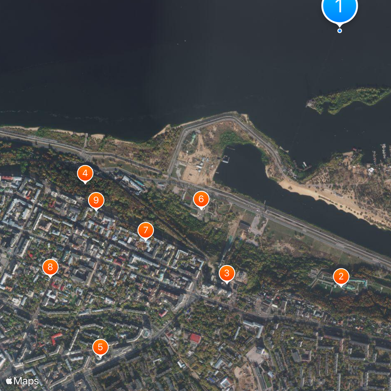 Nizhny Novgorod Cableway Mappa