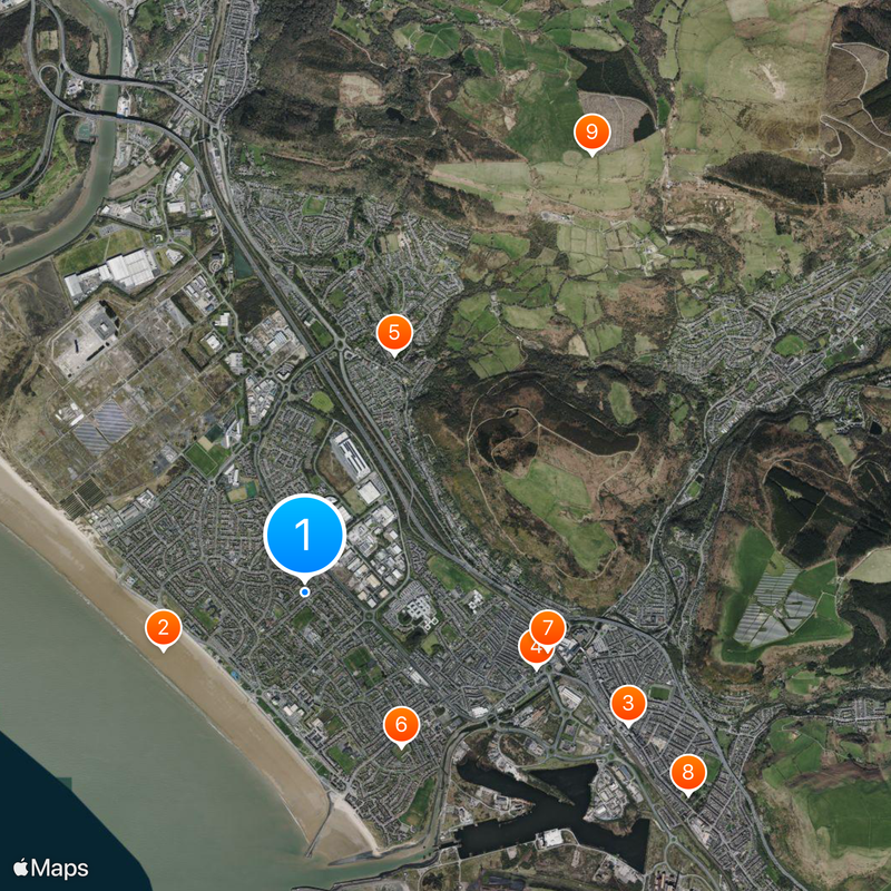 Aberavon Map