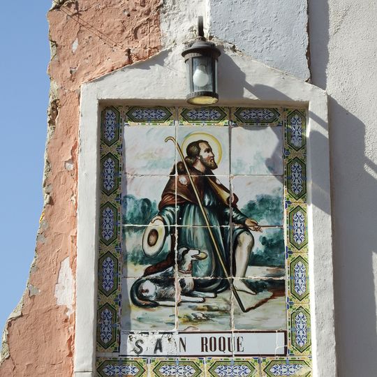 Ceramic panel of Saint Roch