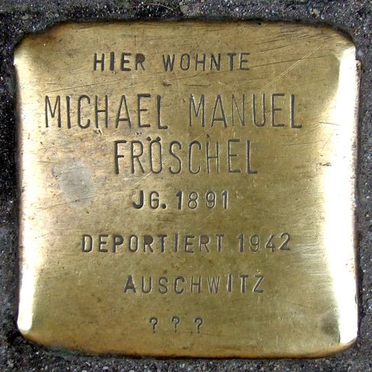 Stolperstein für Michael Manuel Fröschel