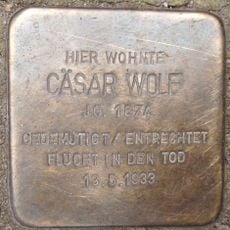 Stolperstein dedicated to Cäsar Wolf