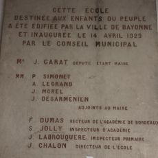 Commemorative plaque