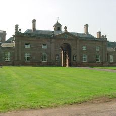Triumphal Entry To Forecourt Of Patshull Hall And Flanking Screen Walls