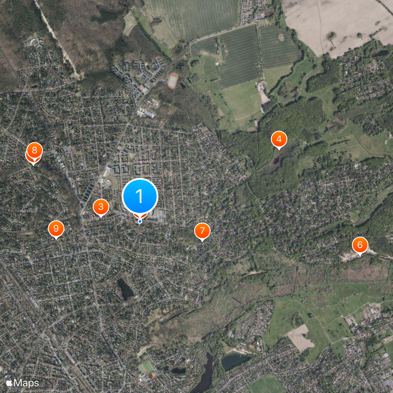 Glienicke/Nordbahn Map