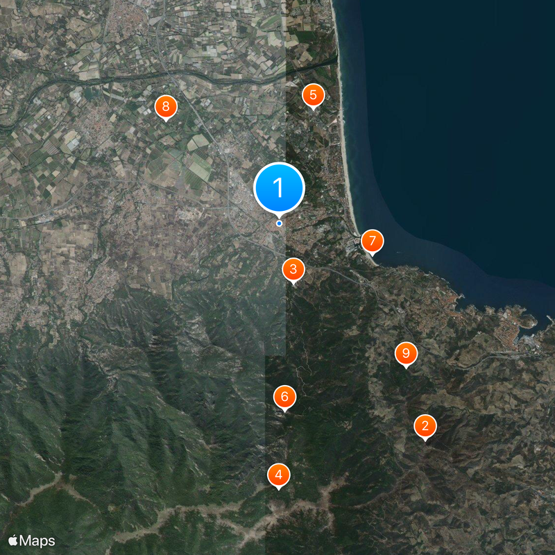 Argelès-sur-Mer Map