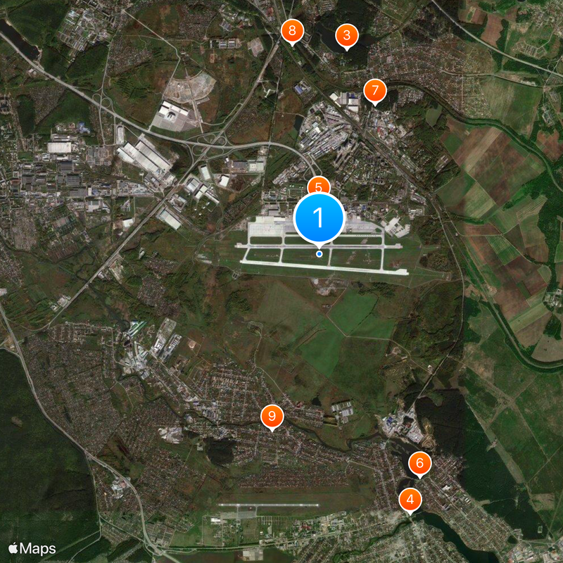Koltsovo Airport Map