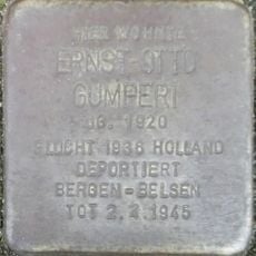 Stolperstein en memoria de Ernst-Otto Gumpert