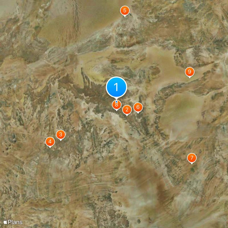 Tassili n'Ajjer Kaart