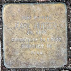 Stolperstein dedicated to Karl Hutger