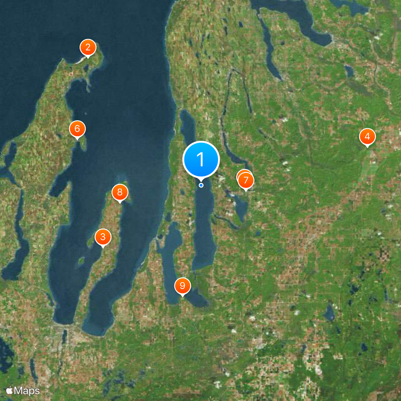 Torch Lake Map