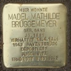 Stolperstein em memória de Madel Mathilde Brüggemeyer