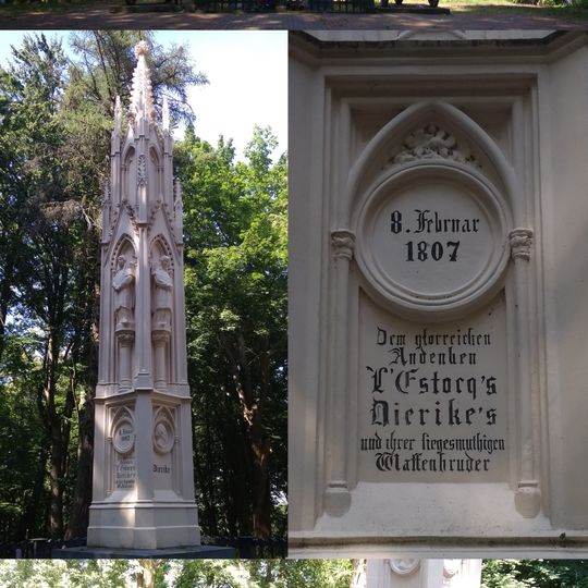Monument in honor of the battle of Preussisch-Eylau