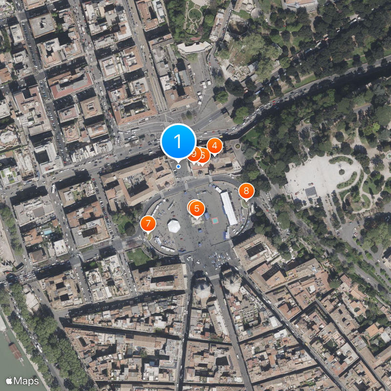 Santa Maria del Popolo Kaart