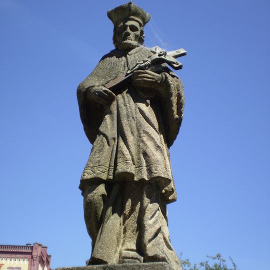 Statue of John of Nepomuk in Novohradská, Třeboň