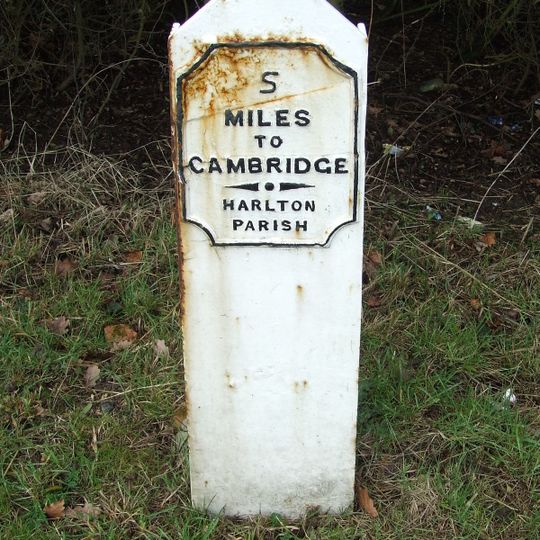 Milepost, Cambridge Road, opp. Mullard Radio Astronomy Laboratory