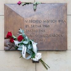 Plaque of Danuše Muzikářová